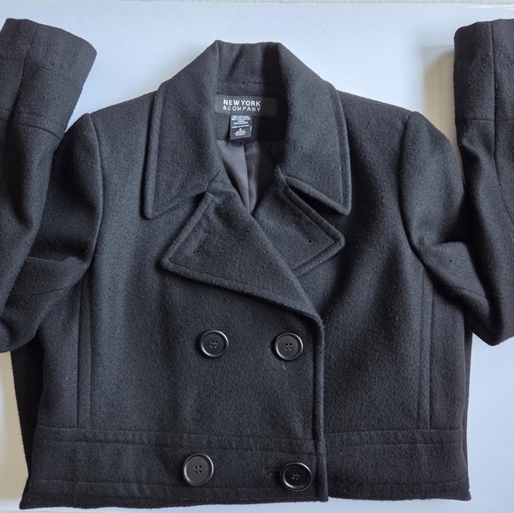 New York & Company Black Peacoat - Picture 7 of 10